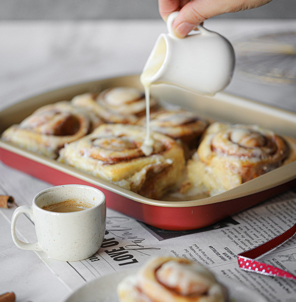 Fluffige Zimtschnecken mit Frischkäse-Frosting