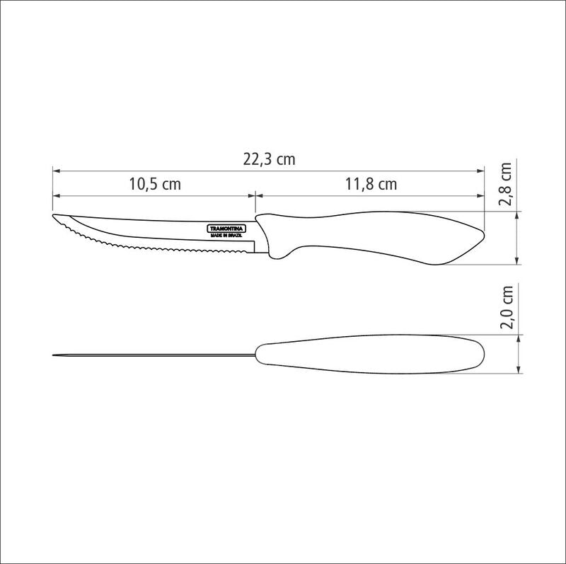 AFFILATA Universalmesser, Wellenschliff