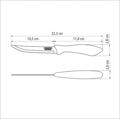 AFFILATA Universalmesser, Wellenschliff