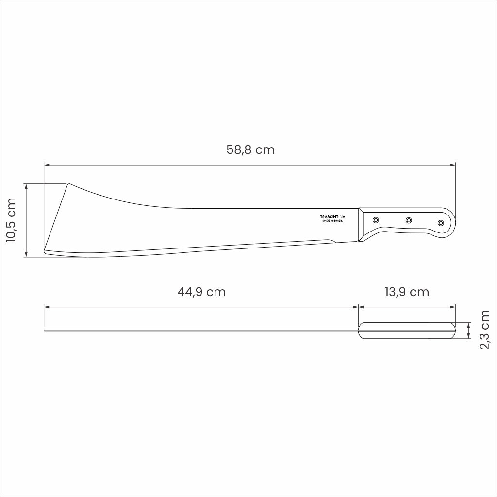 Machete Holzgriff 45 cm