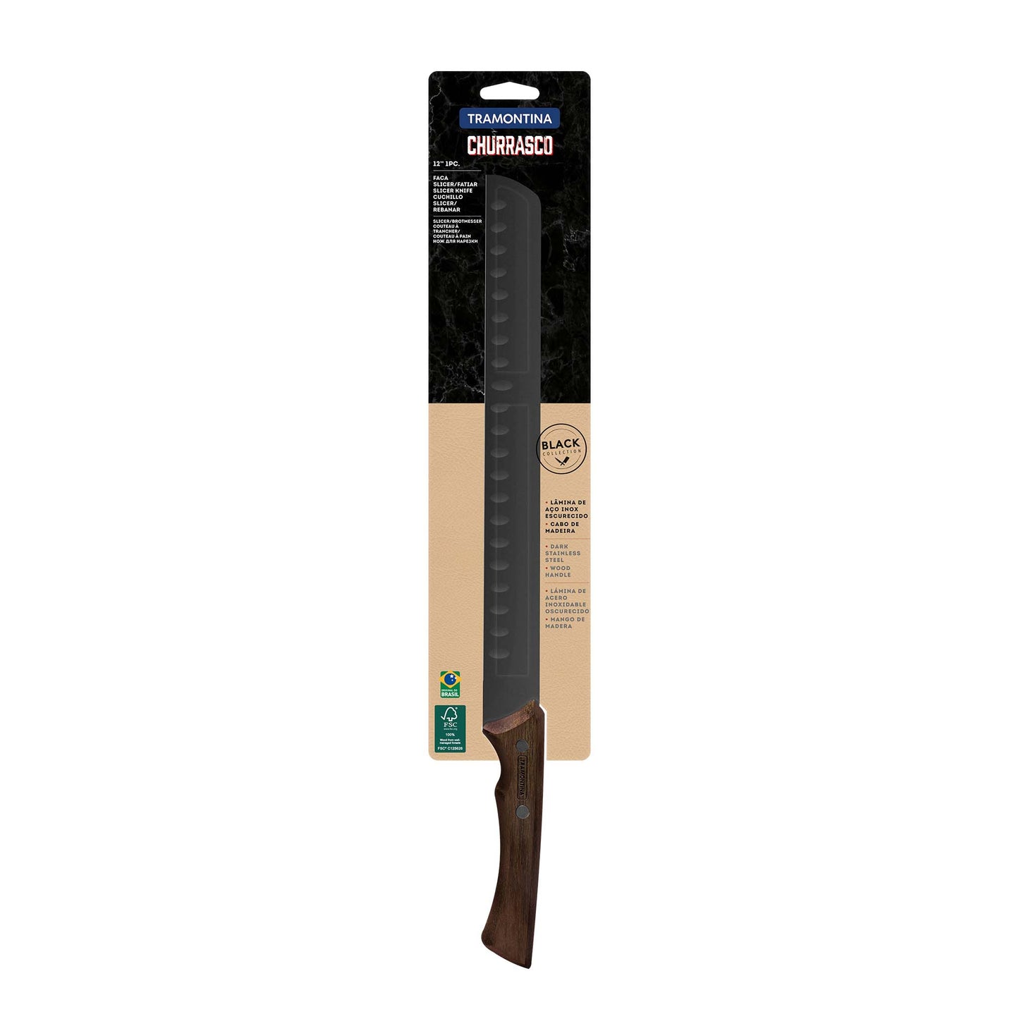 CHURRASCO BLACK Schinkenmesser 29 cm