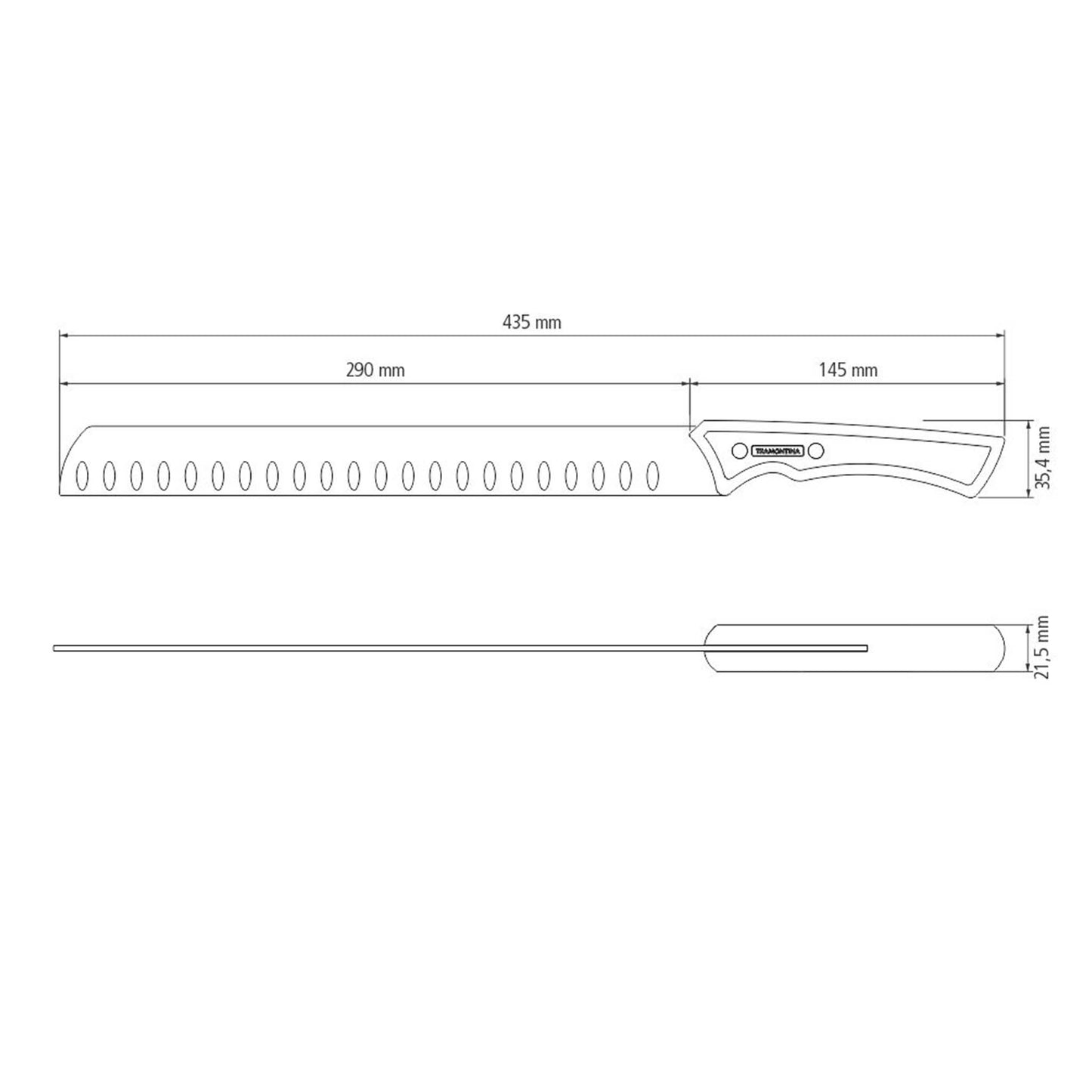 CHURRASCO BLACK Schinkenmesser 29 cm