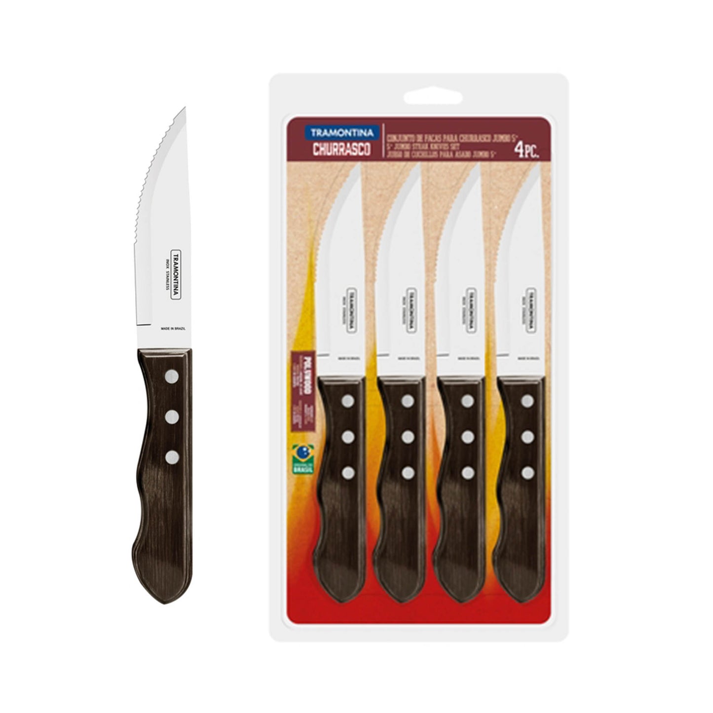 JUMBO Steakmesser-Set 4-teilig