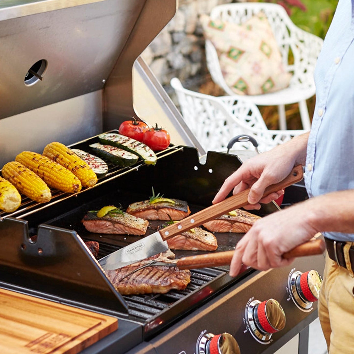 CHURRASCO Spieß und Tranchier-Set