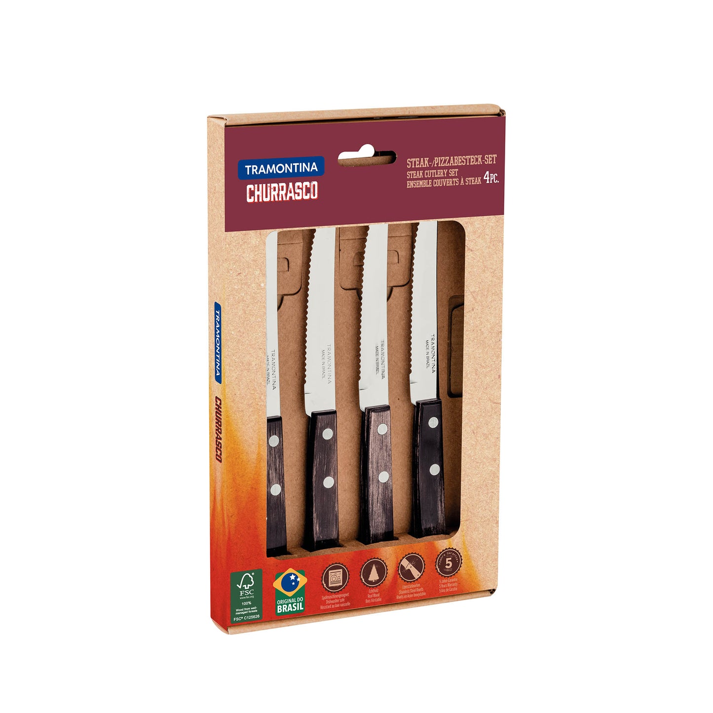 Steak/Pizza Messer-Set 4-teilig