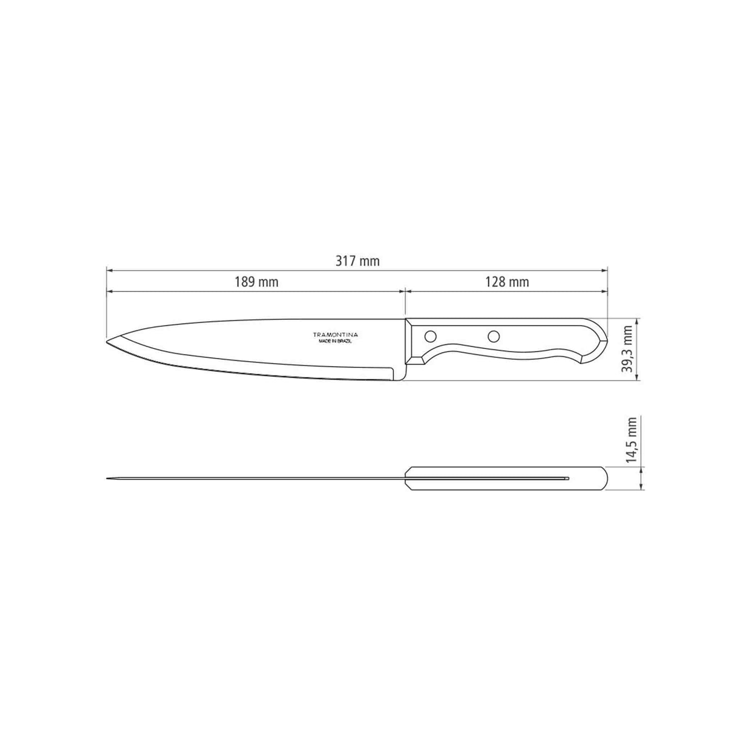 DYNAMIC Kochmesser 19 cm