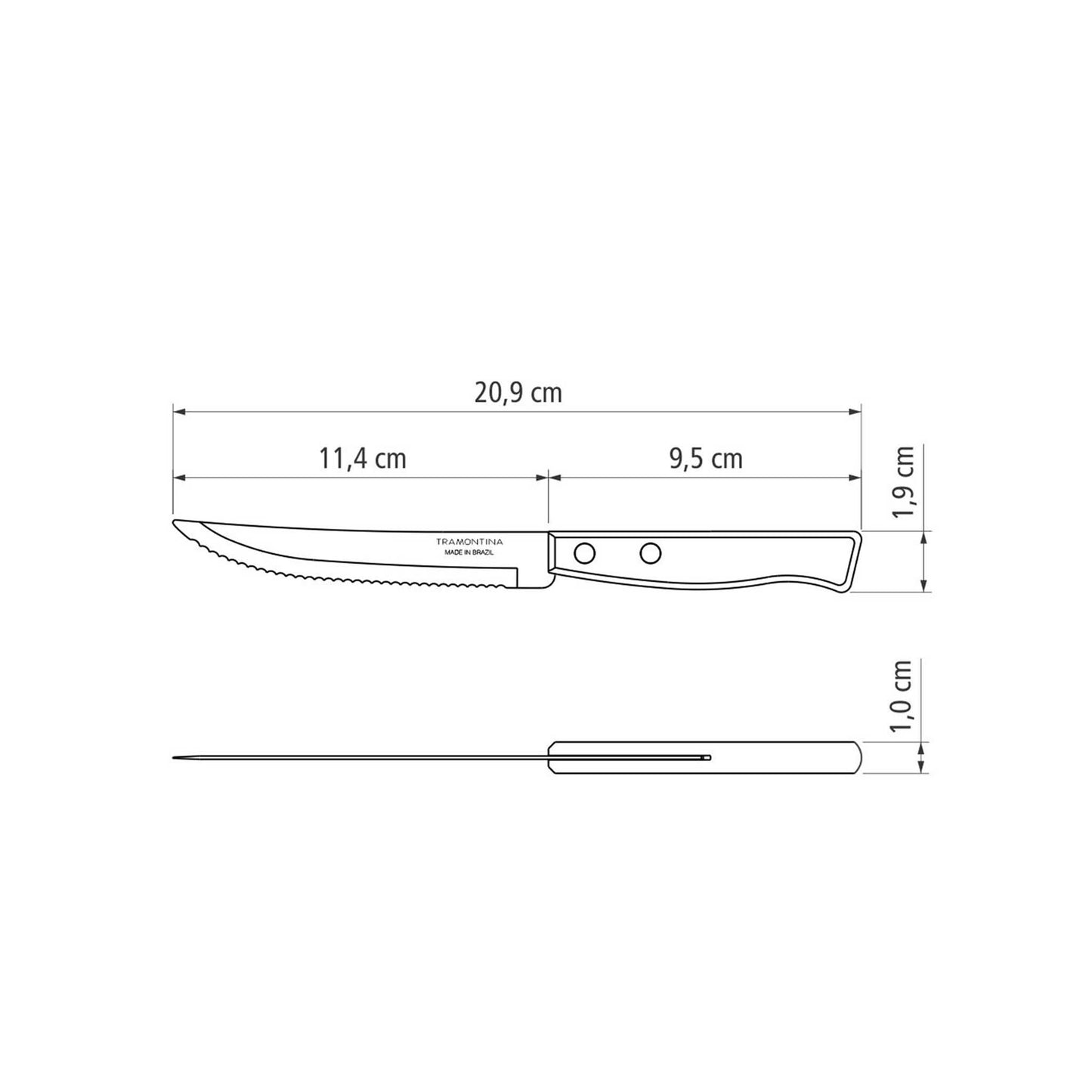 TRADICIONAL Steakmesser-Set 3-teilig